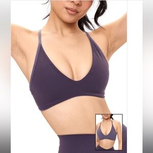 BuffBunny NWT Girlfriend Reversible Sports Bra Hush Berry and Purple Shadow M